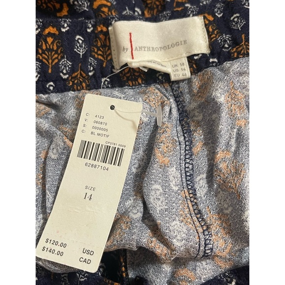 Anthropologie Smocked Balloon-Leg Pants NWT Size 14 - Picture 12 of 16